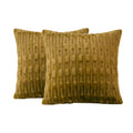 EMBOSSED FLEECE CUSHION COVERS - GOLD image 0