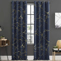 Imported Velvet Curtains Sprinkle Design Blue image 0