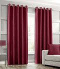 IMPORTED SILK CURTAINS - MAROON image 0