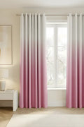 BLUSH PINK DIP-DYE OMBRE VELVET CURTAINS – SET OF 2 PANELS image 0