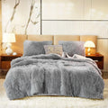 Shaggy Duvet Set - Silver Grey image 0