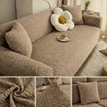 STRIPE JACQUARD SOFA COVERS - MOUSE SKIN image 0