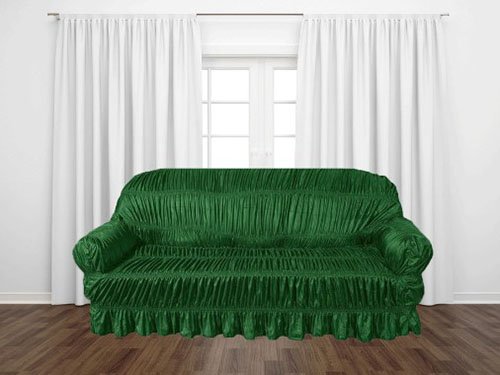 KNITTING JERSEY SOFA COVER - GREEN image 0