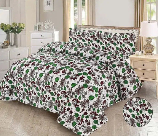 Leafline Printed Bedspread - 3Pcs image 0