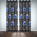 Printed Silk Curtains ( Pair ) image 0