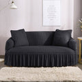 FITTED BUBBLE SOFA COVER - BLACK image 0