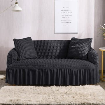 FITTED BUBBLE SOFA COVER - BLACK image 0