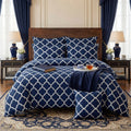 BLUE PENDORA COMFORTER SET - 7 PCS image 0