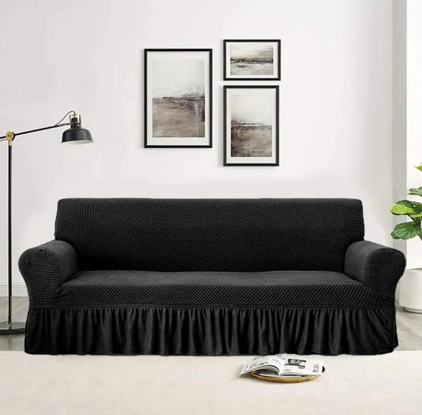 TURKISH SOFA COVER - BLACK image 0