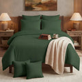Cotton Duvet Cover Set - Green image 0