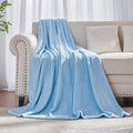FLANNEL FLEECE BLANKET - SKY BLUE image 0