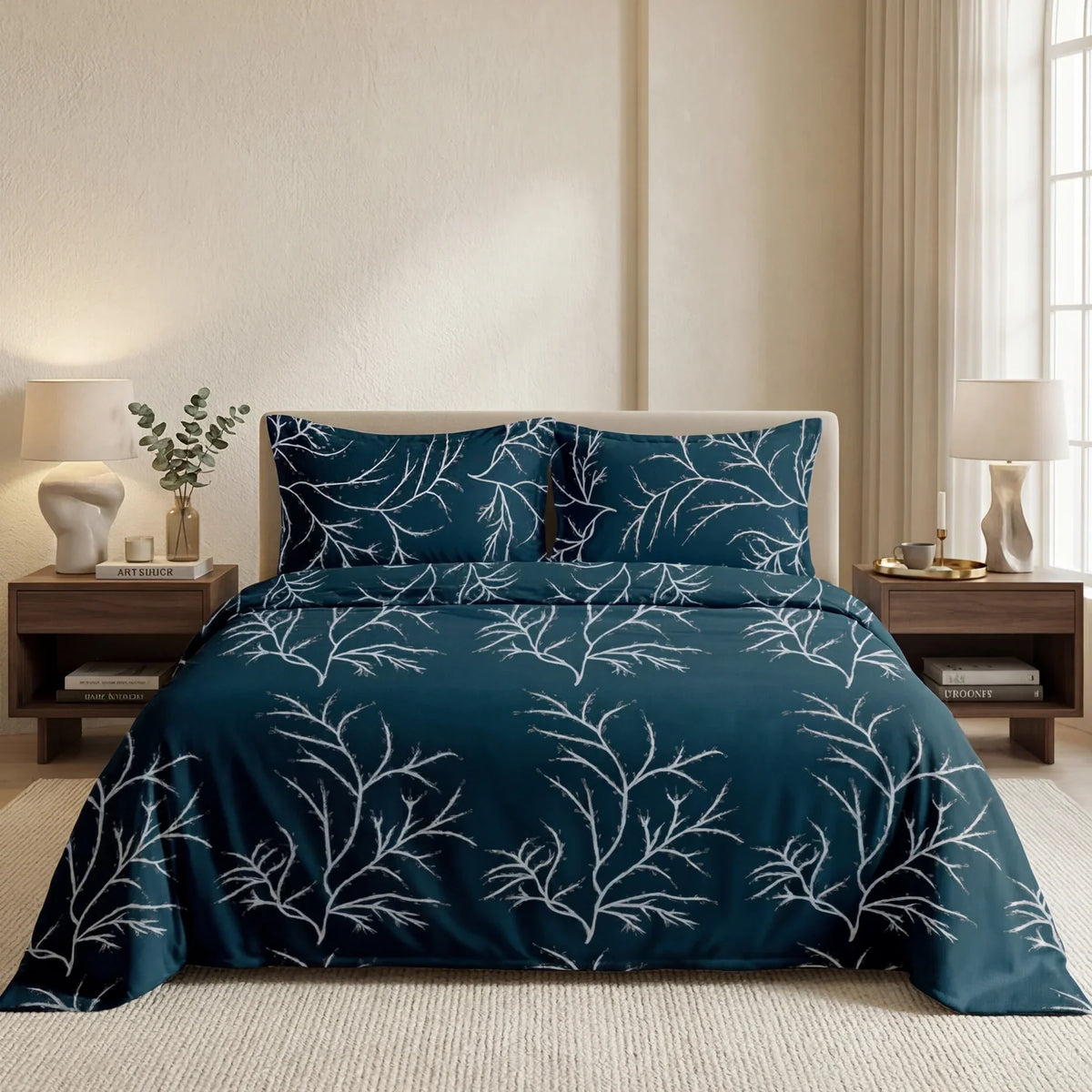 GREY BUNCH BEDSHEET SET - 3 PCS image 0