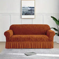 ZEBRA VELVET SOFA COVER - COPPER image 0