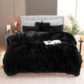Shaggy Duvet Set - Black image 0
