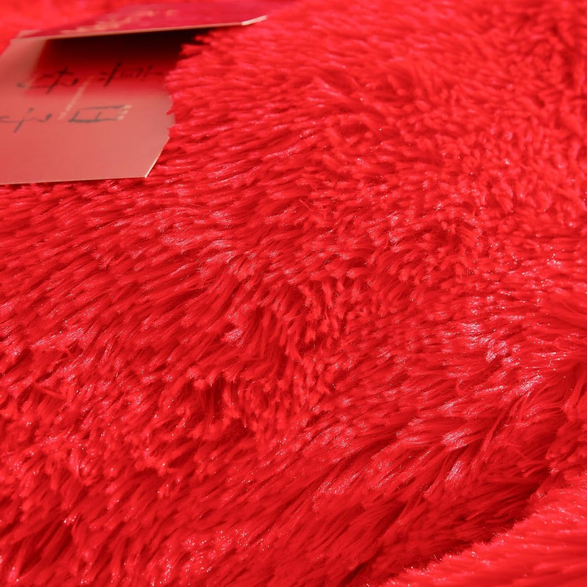 Shaggy Duvet Set - Red image 1