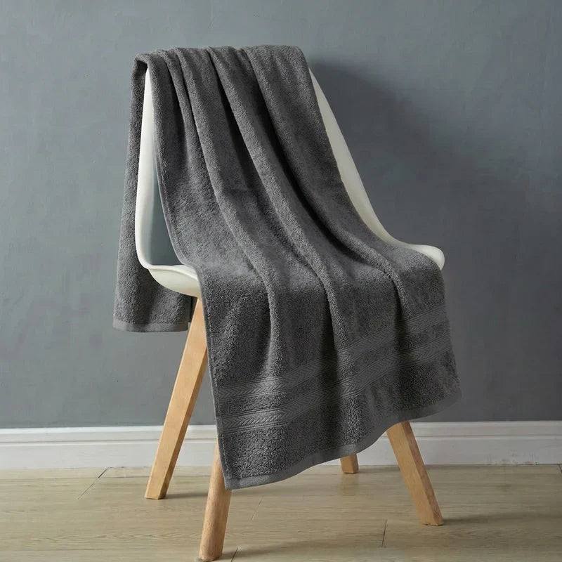 PREMIUM PLAIN BATH TOWEL - DARK GREY image 0