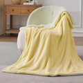 SHERPA FLEECE THROW BLANKET - SKIN GOLDEN image 0