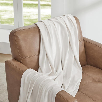 Premium Velvet Blackout Curtains Cream ( 2 Curtains Set ) image 2