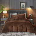 Velvet Duvet Cover Set - Copper image 0