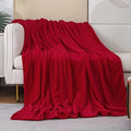 FLANNEL FLEECE BLANKET - RED image 0