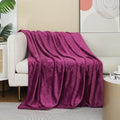 FLANNEL FLEECE BLANKET - PURPLE image 0