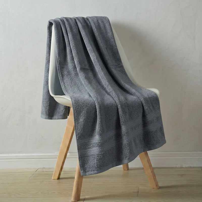 PREMIUM PLAIN BATH TOWEL - STEEL GREY image 0