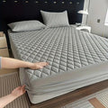 Cotton Quilted Waterproof Mattress Cover - Grey image 0