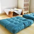 Square Velvet Floor Cushions - Zinc image 0