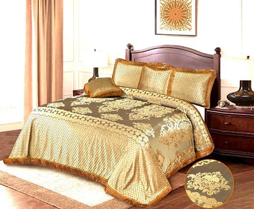 Palachi Velvet Bridal Bed Sheet 3 Pcs image 0