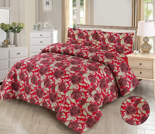 Regal Bloom Printed Bedspread - 3Pcs image 0