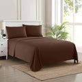 Velvet Flat Bed Sheet Brown image 0