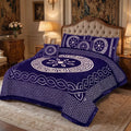 JACQUARD LUXURY ROYAL BLUE BEDSHEET SET- 5 PCS image 0