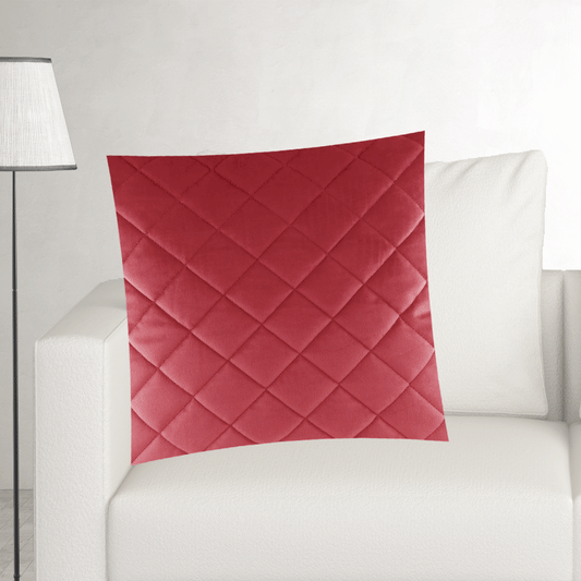 Self Jacquard Quilted Cushion Cover Maroon ( 5 Covers ) image 0