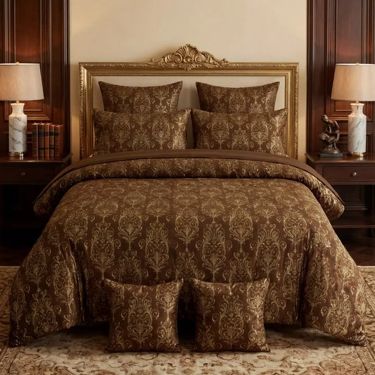 Texture Velvet Duvet Cover Set - Copper image 0