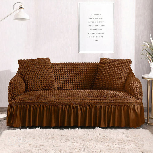 FITTED BUBBLE SOFA COVER - COPPER image 0
