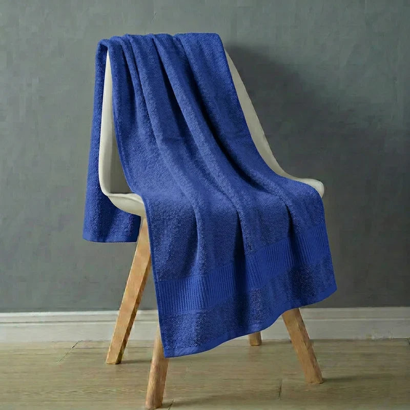 PREMIUM PLAIN BATH TOWEL - ROYAL BLUE image 0