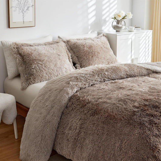 Shaggy Duvet Set - Mink image 0
