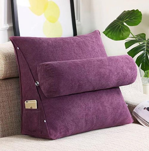 BACK SUPPORT CUSHION - PURPLE image 0