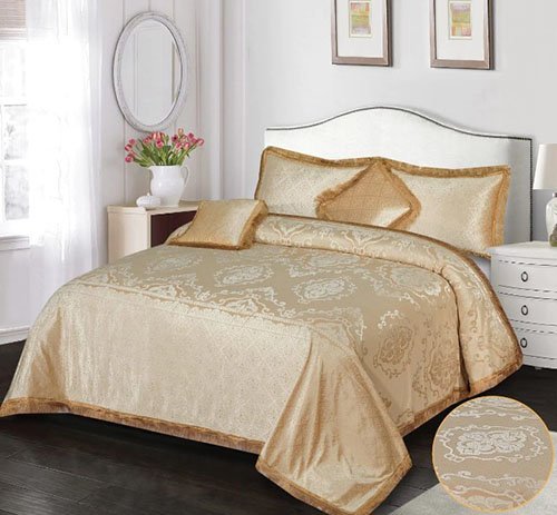 Palachi Velvet Bridal Bed Sheet 3 Pcs image 0