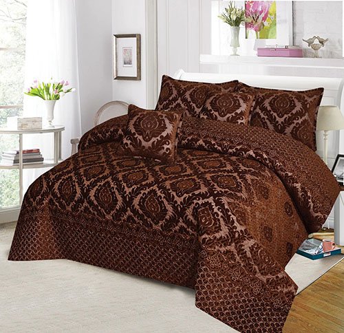 Palachi Velvet Bridal Bed Spread 4 Pcs image 0