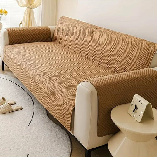 Mat Ultrasonic Quilted Sofa Runner - Copper image 0