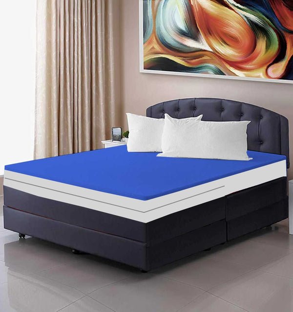 Waterproof Zipper Mattress Cover - Blue image 0