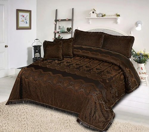 Palachi Velvet Bridal Bed Sheet 3 Pcs image 0