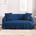 FITTED BUBBLE SOFA COVER - BLUE image 0