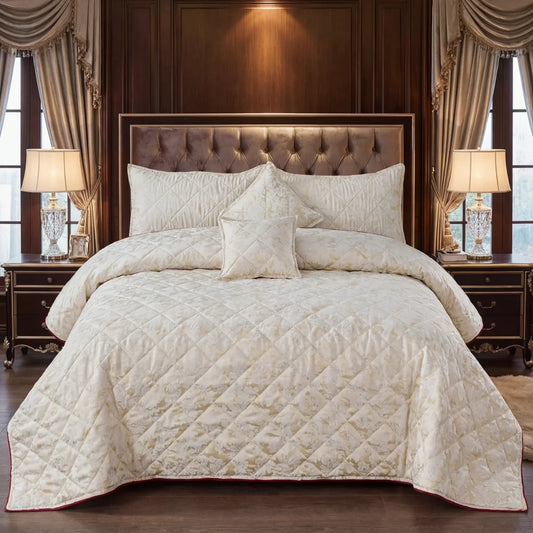EAGLEA QUILTED BEDSPREAD SET - 5 PCS image 0