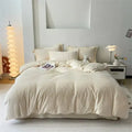 Velvet Reversible Duvet Cover Set - Off White image 0