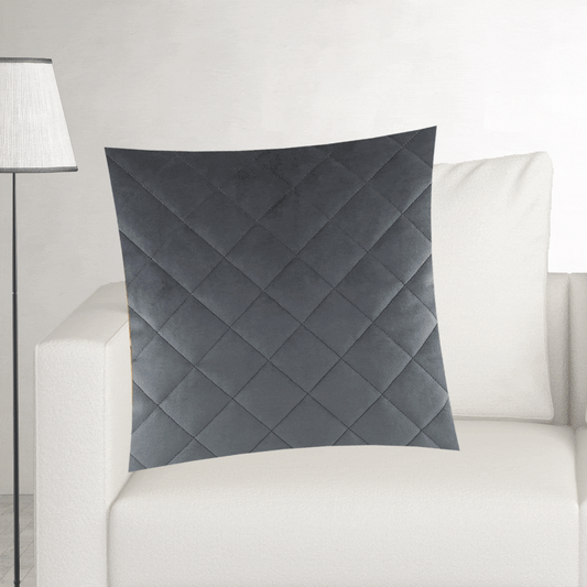 Self Jacquard Quilted Cushion Cover Grey ( 5 Covers ) image 0