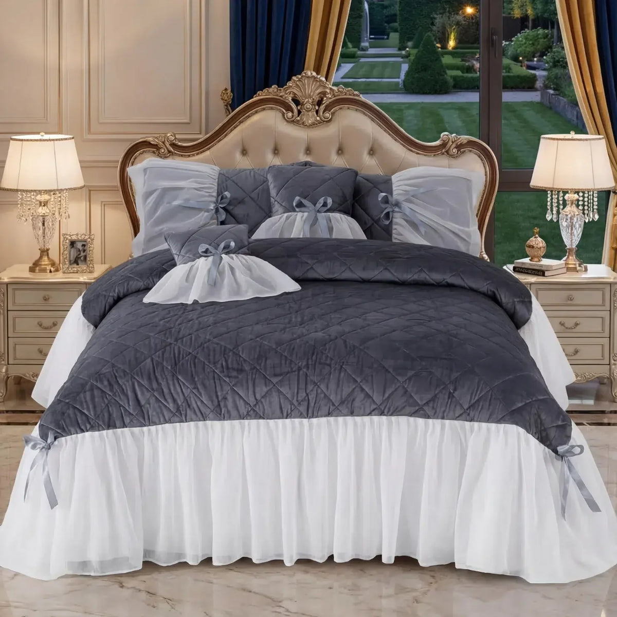 ROYAL CHARCOAL - 5 PCS BRIDAL SET image 0