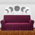 TURKISH SOFA COVER - MAROON image 0