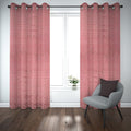 Export self dotted jacquard curtains Pink ( 2 Curtains Set ) image 0